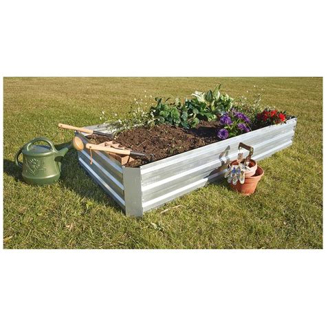 outdoor steel planter boxes|galvanized planter box with bottom.